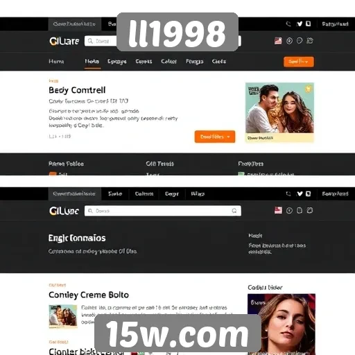 Transformações na interface do usuário do site ll1998